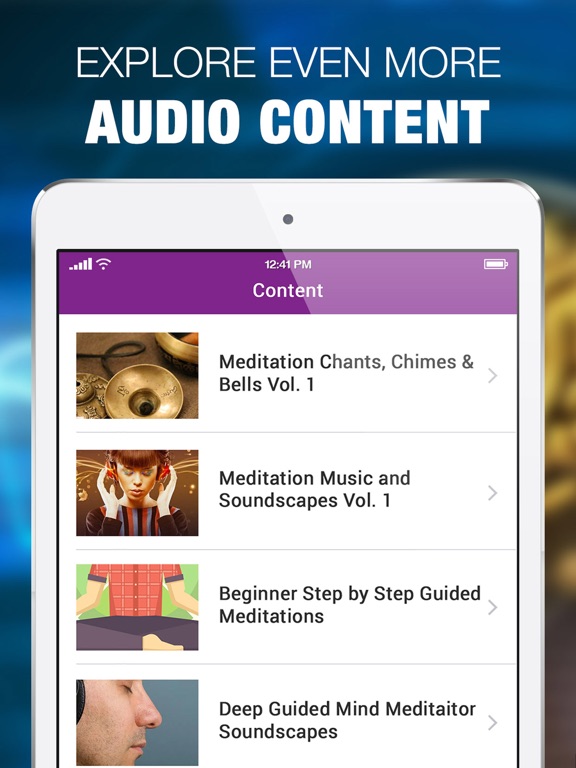 Binaural Beats Meditation Studio & Brainwave Mind iPad screenshot 5 - Lifestyle app
