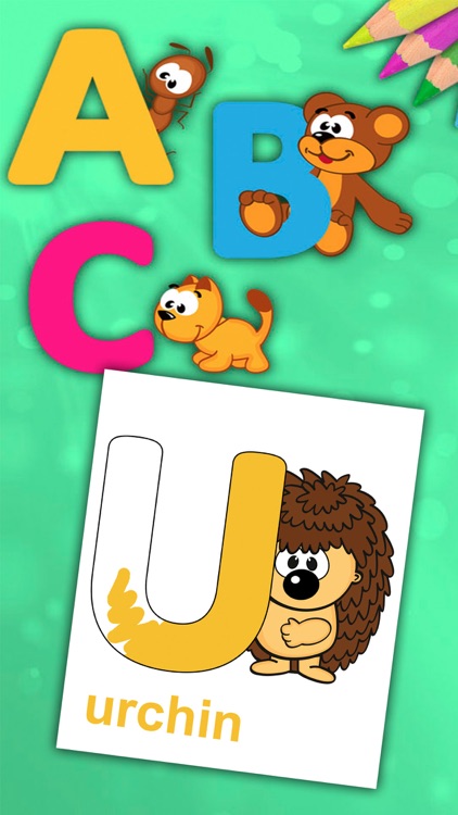 ABC Alphabet - Coloring book to learn letters