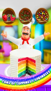 Rainbow Cake Maker - Cooking Rainbow Birthday Cake screenshot #4 for iPhone