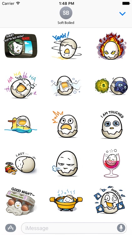 Soft Boiled : Essential Emoji Pack screenshot-3