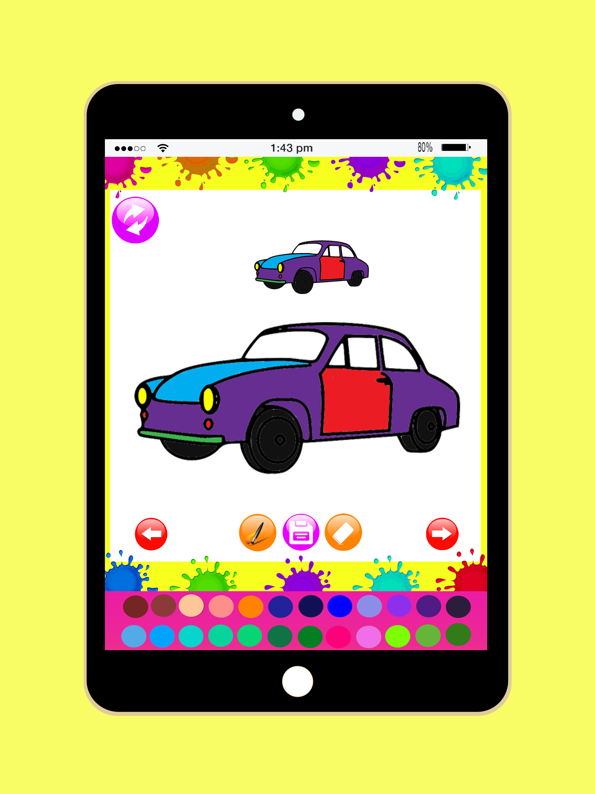 Cars Colouringbook -Kids Educational Coloring Game screenshot 6