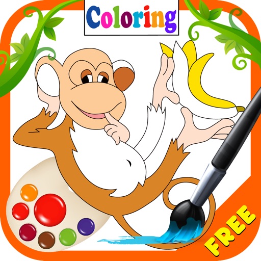 Coloring My Little Monkey Icon