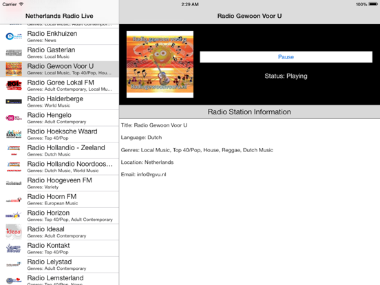 Screenshot #4 pour Netherlands Radio Live Player (Nederland / Dutch)