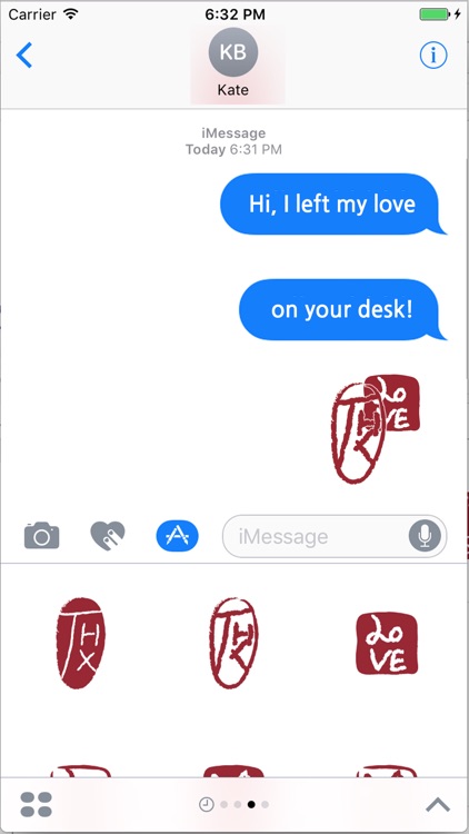 Red Seals - Asian Signatures, Stamp Stickers screenshot-3