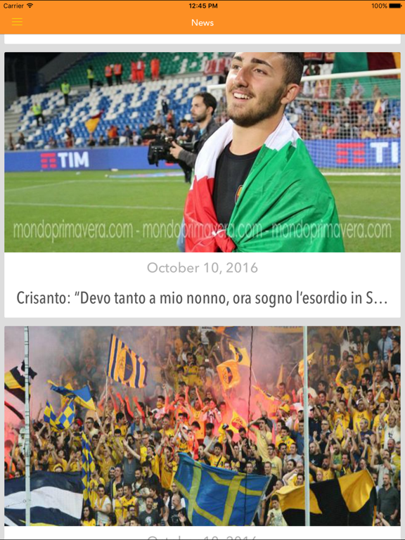 Screenshot #4 pour Mondo Primavera News - Notizie di Calcio Giovanile
