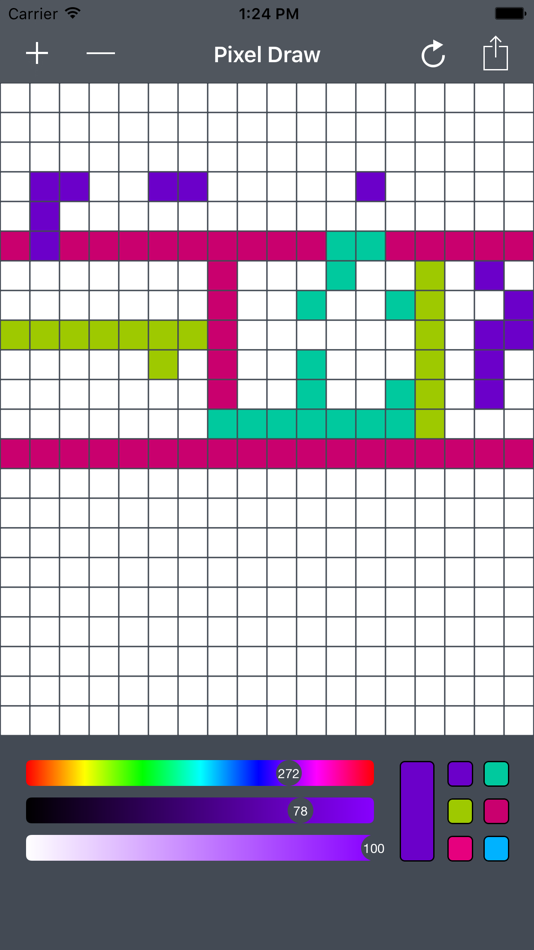 #3. Pixel Art Maker - 8 Bit Pixels Craft (iOS) Podle: Sandeep Bhandari