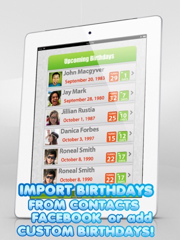 Birthday Count Down - My Birthdays Calendar ! screenshot 2