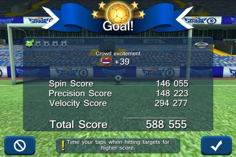 Chelsea FC Striker Challenge screenshot 2