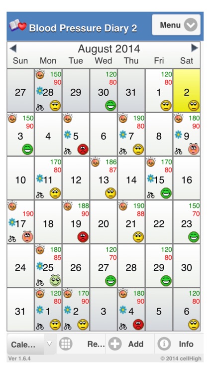 Blood Pressure Diary 2