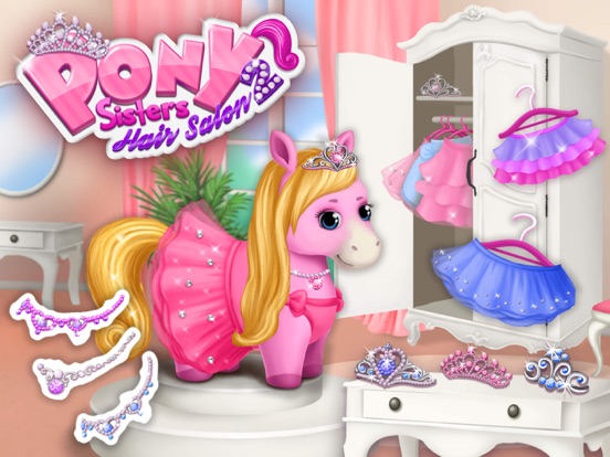 Pony Sisters Hair Salon 2 - No Ads iPad app afbeelding 1