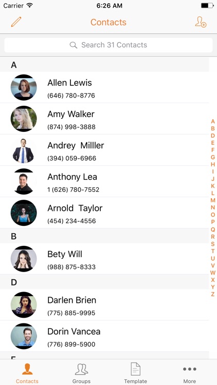 Simple Contacts Manager - Easy Contacts for iPhone