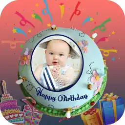 Photo Name on Kids Birthday Cake app icon