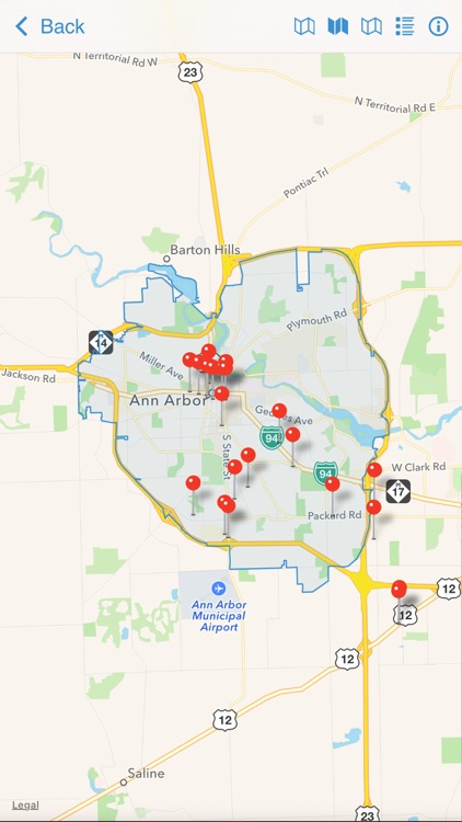 Ann Arbor/Ypsilanti Regional Map