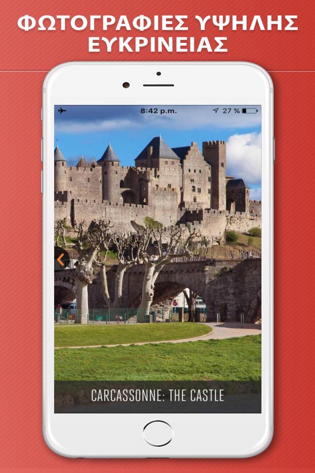 Carcassonne Travel Guide and Offline City Map screenshot 2