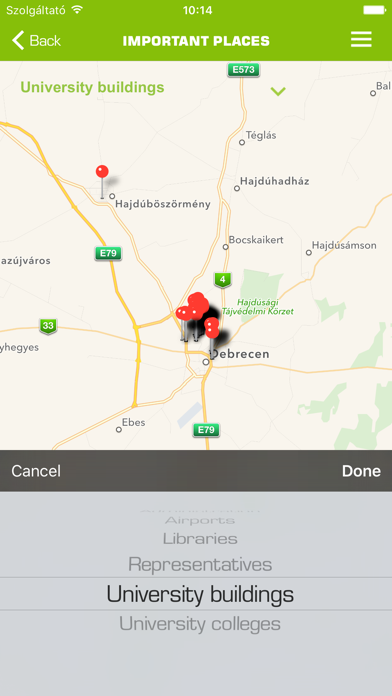 How to cancel & delete University of Debrecen from iphone & ipad 4