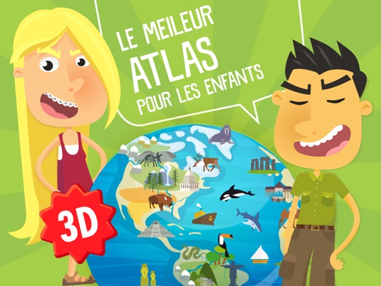 Screenshot #4 pour Atlas 3D pour Enfants – Jeux Géographie et Animaux