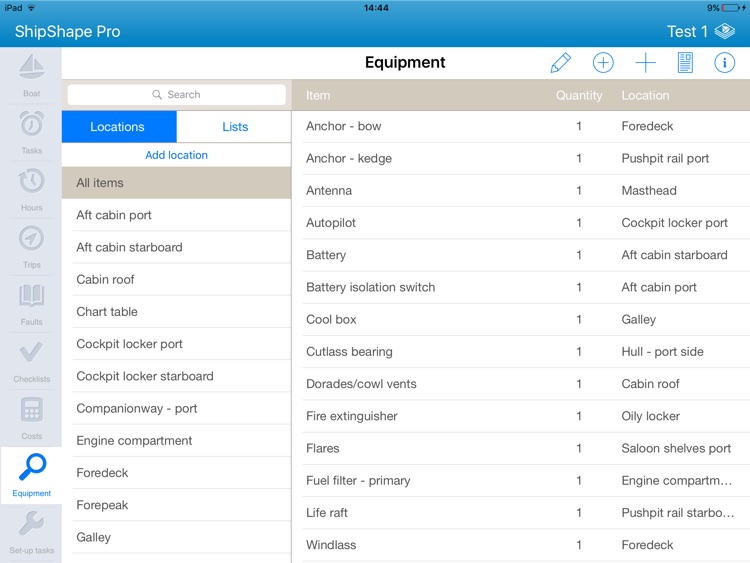 ShipShape Pro - Boat Maintenance App for iPad