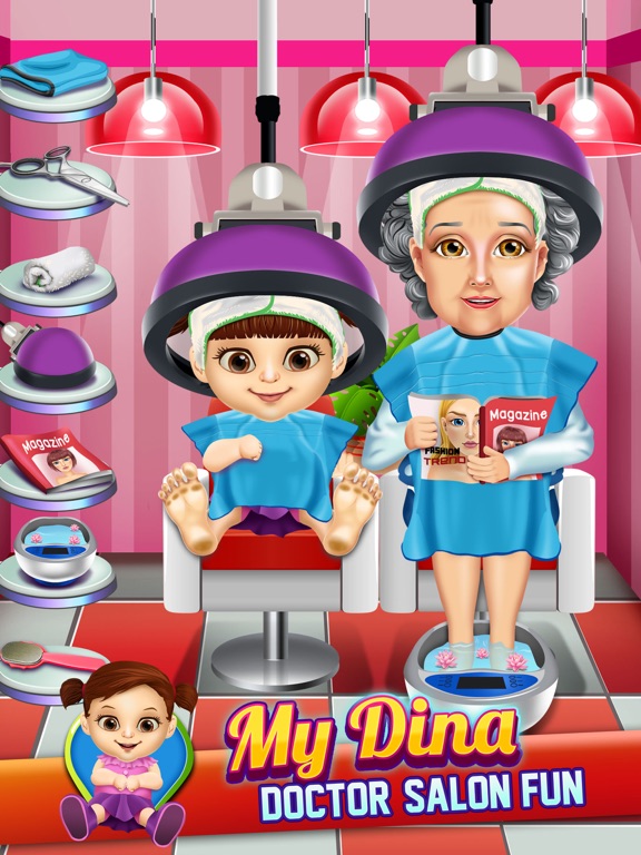 Screenshot #4 pour My Dina Salon Doctor Kids Games (Girls & Boys)