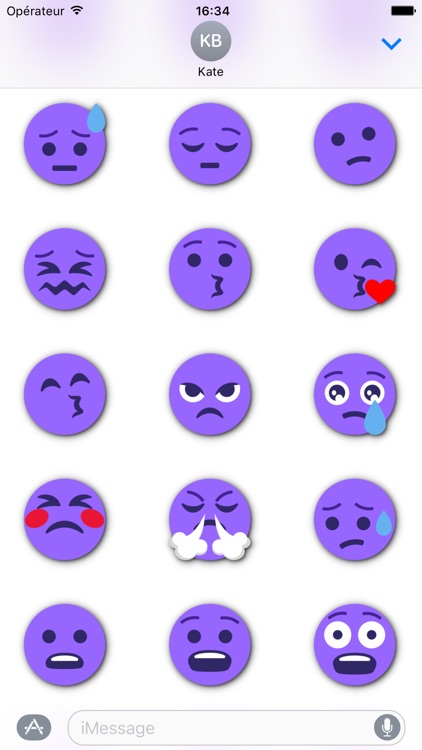PURPLE Emoji • Stickers for iMessage