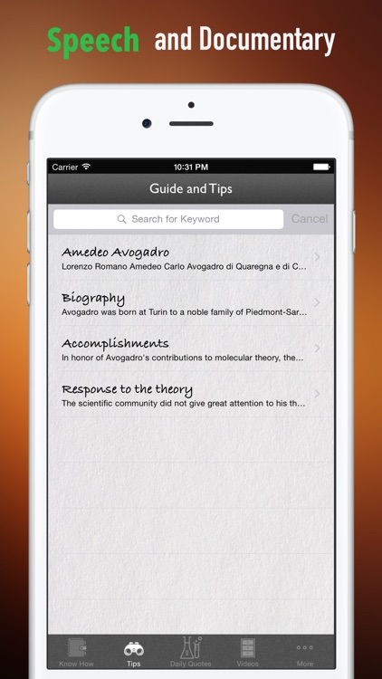 Biography and Quotes for Amedeo Avogadro:Life screenshot-3