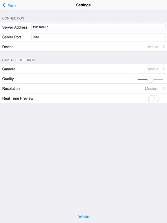 Digifort Mobile Camera iPad screenshot 2 - Business app
