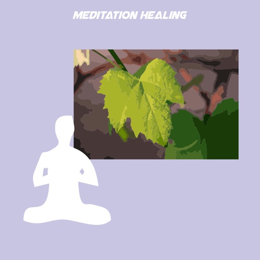 Meditation healing icon