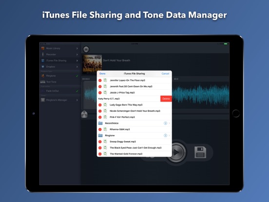 Ringtone Maker:Customize music ring tone,text tone iPad screenshot