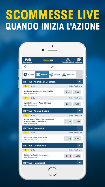 William Hill Scommesse online