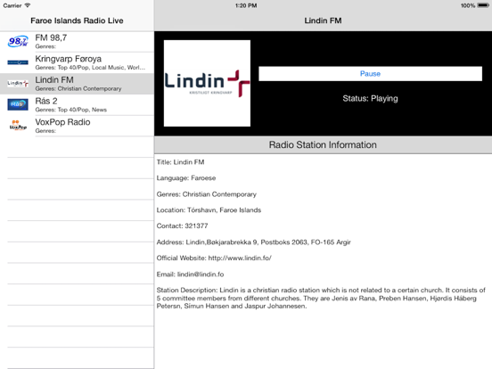 Screenshot #5 pour Faroe Islands Radio Live
