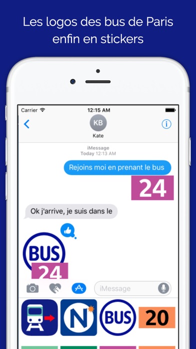 Screenshot #1 pour Bus Paris Stickers par Paris-ci la Sortie