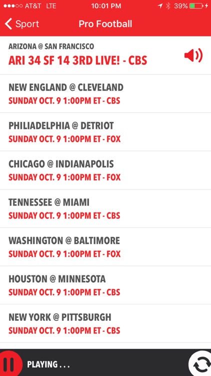 iSportsRadio - Radio, Scores & Schedules