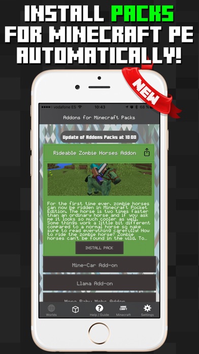 Addons for Minecraft PE Packs Worldsのおすすめ画像2