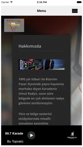 Game screenshot Karadeniz Umut Radyo apk
