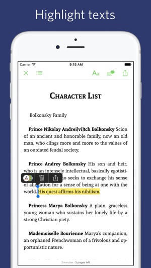 War and Peace - notes, sync transcript(圖5)-速報App