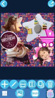 birthday picture collage maker – cute photo editor iphone screenshot 3
