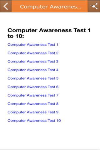 Computer Awareness MCQ Tests screenshot 3