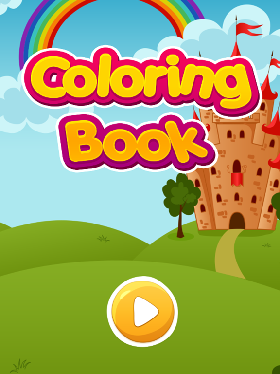 Princess Coloring Book HD - Fun Kids Drawing iPad screenshot
