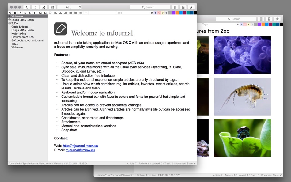 mJournal Pro - 1.3.0 - (macOS)