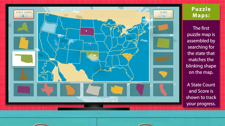 Screenshot #3 pour The United States of America - Geography by Mobile Montessori