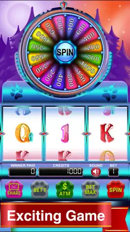 Game screenshot Howling Moon Wolf Slots Lion Casino Slot Machine mod apk