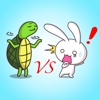 Power Bunny vs. Wise Turtle Stickers