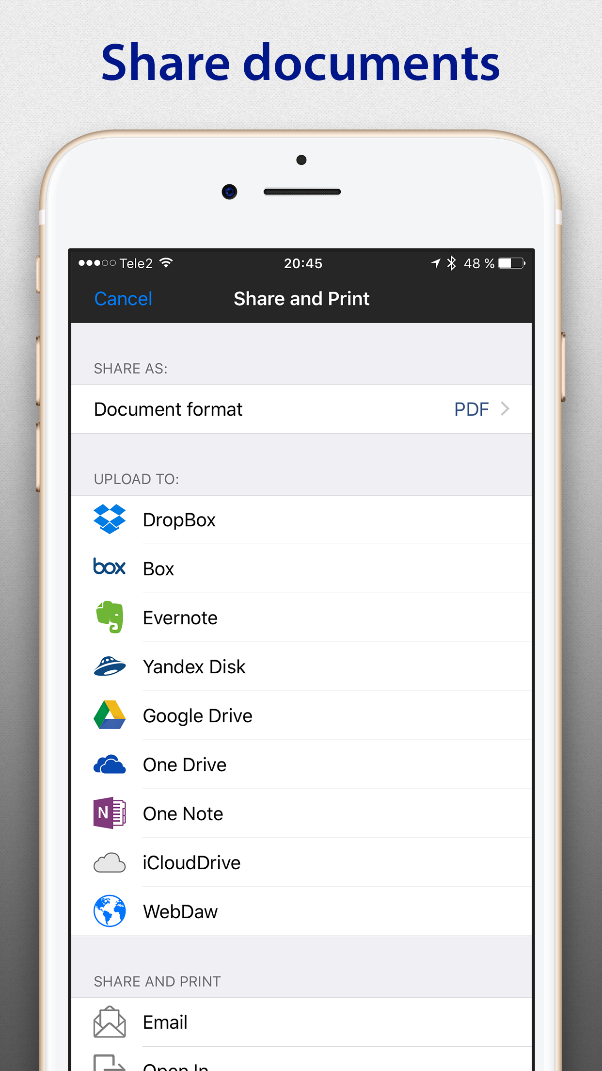 SharpScan: PDF scanner + OCR