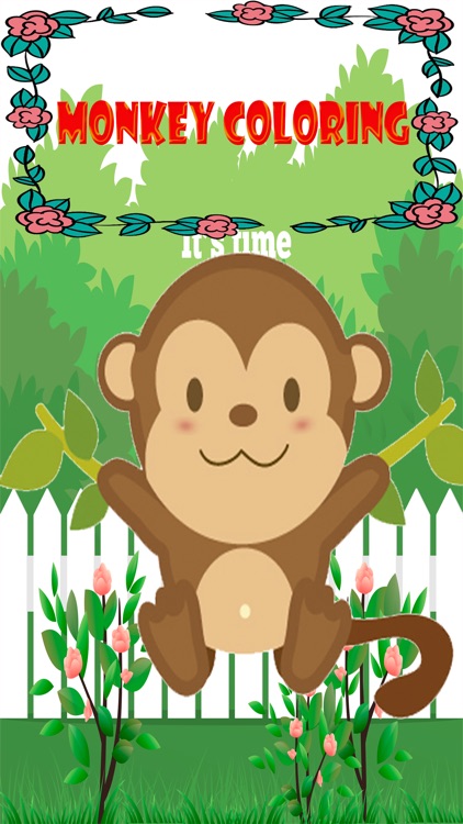 Monkey Coloring For Kids learning First Edition