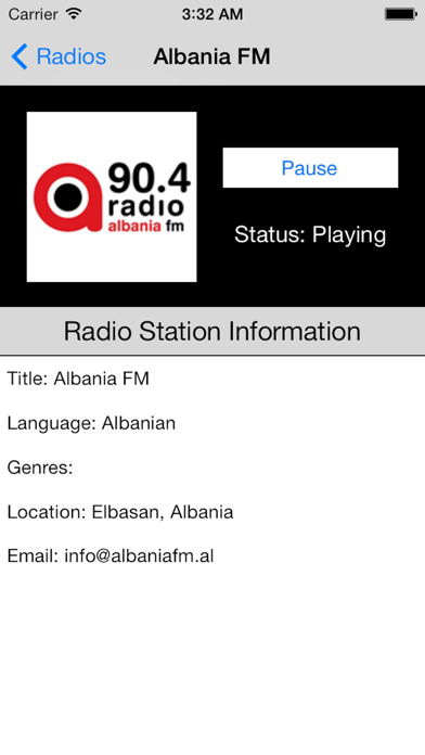 Albania Radio Live (Shqipëri) screenshot