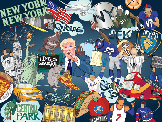 Screenshot #4 pour New York Sticker Set