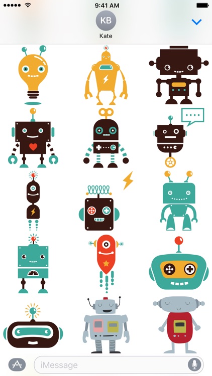 Robot Stickers - Beep Boop