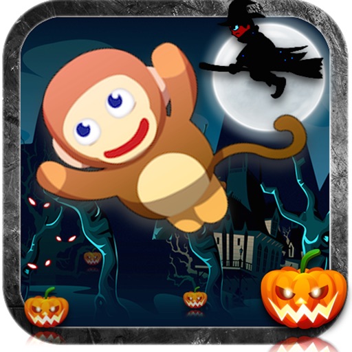 Halloween Monkey Jump Icon