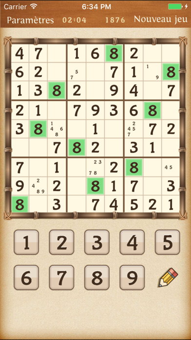 Screenshot #3 pour Sudoku Classic.