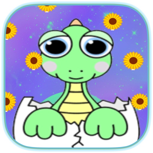 Dinosaur Coloring Book - Dino Finger Paint Icon