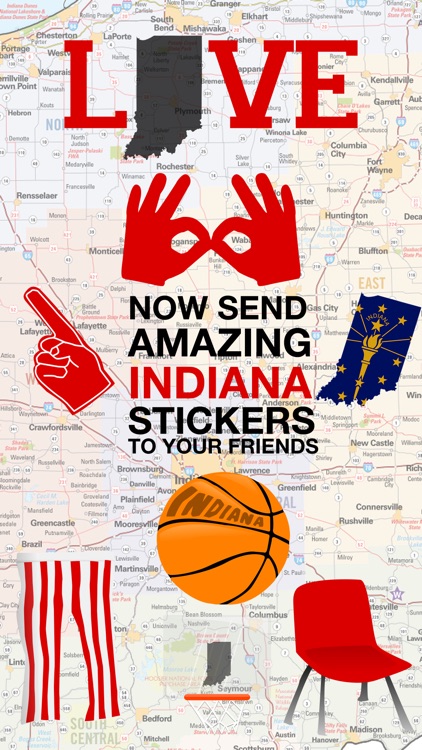 Love Indiana Stickers